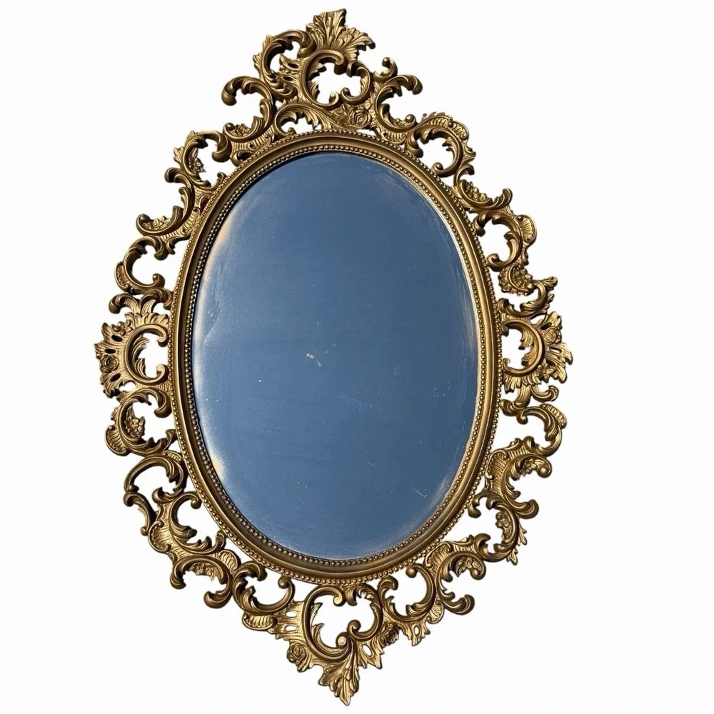 VTG Burwood Hollywood Regency Ornate Wall Mirror 32